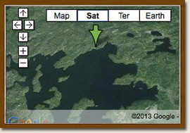 Click for Google Map of Kabikwabik Lake
