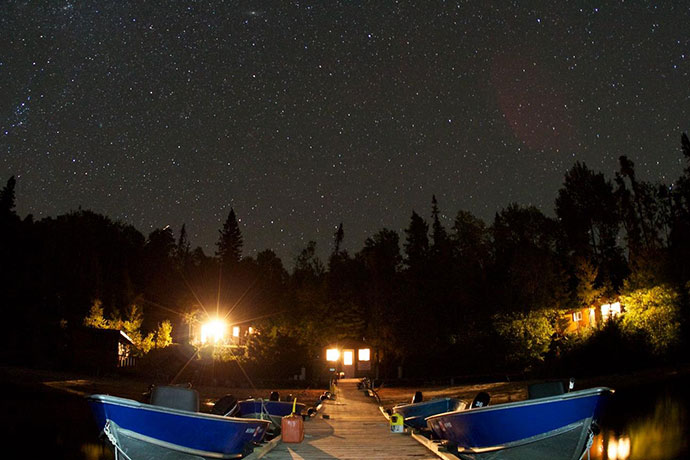 Nightime at Wapesi Lake, Pickerel Arm Camp Fishing Outpost, ON