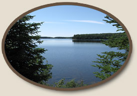 Lake View from the Base Camp and Pickerel Arm Camp in Ontario, Canada